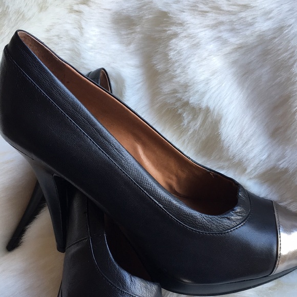 MRKT WOMEN 4.5 INCH HEEL MEL BLACK/PEWTER SIZE 37.5 - Picture 7 of 8